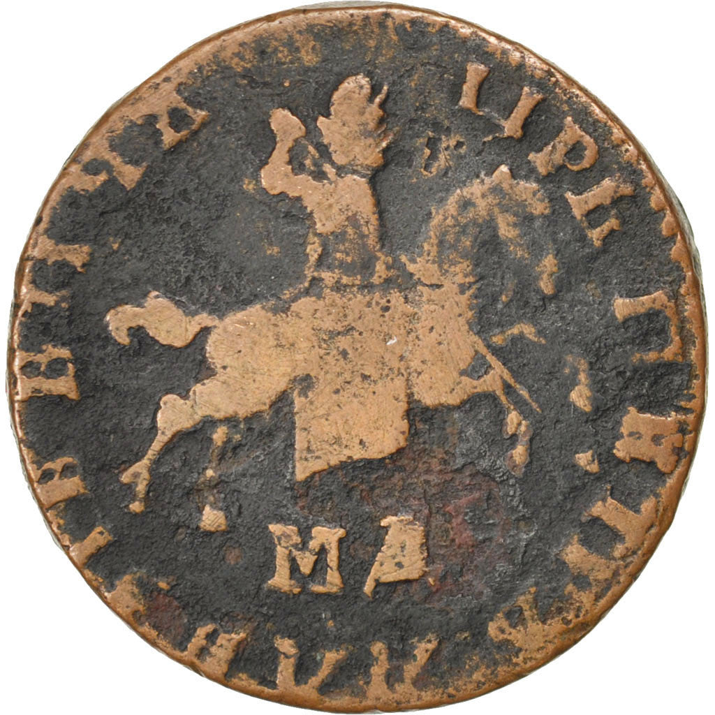 RUSSIA, Kopek, 1711, Moscow, KM #118, EF(40-45), Copper, 8.21