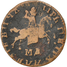 RUSSIA, Kopek, 1711, Moscow, KM #118, EF(40-45), Copper, 8.21