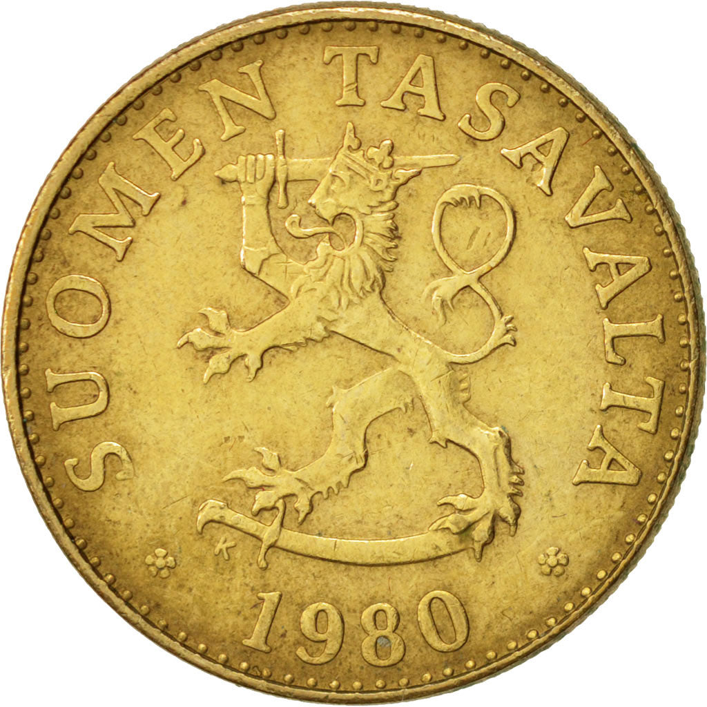 Munten, Finland, 50 Penniä, 1980, ZF, Aluminum-Bronze, KM:48