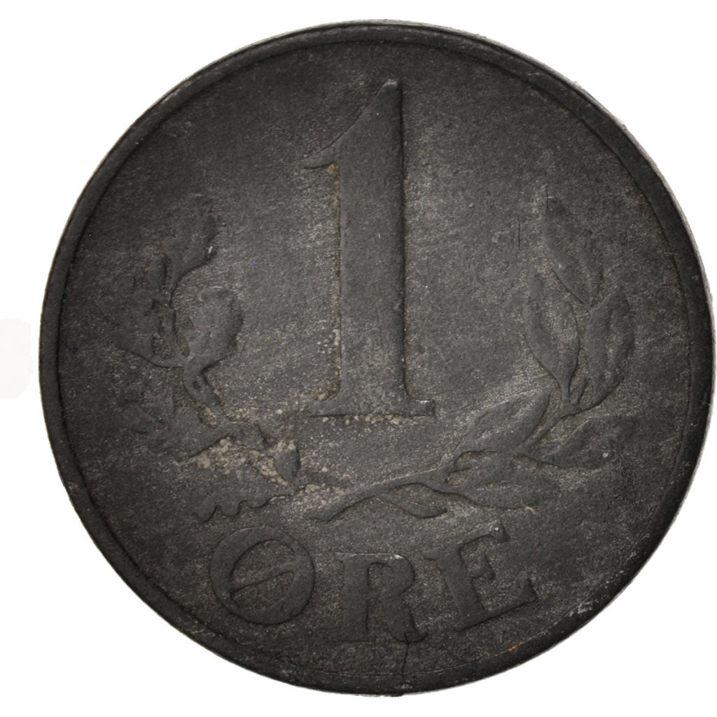 Coin, Denmark, Christian X, Ore, 1944, Copenhagen, VF(20-25), Zinc, KM:832