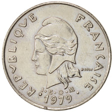 New Hebrides, 20 Francs, 1979, Paris, AU(50-53), Nickel, KM:3.2
