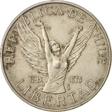 Cile, 5 Pesos, 1977, BB, Rame-nichel, KM:209