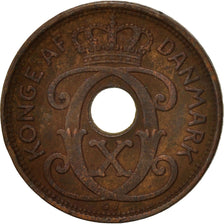 Moneda, Dinamarca, Christian X, Ore, 1936, Copenhagen, BC+, Bronce, KM:826.2