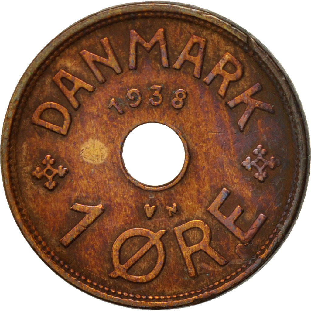 Monnaie, Danemark, Christian X, Ore, 1936, Copenhagen, TB+, Bronze, KM:826.2