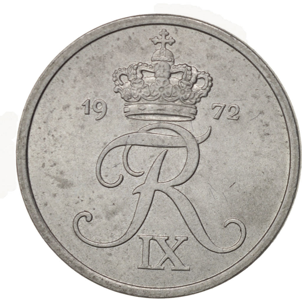 Dänemark, Frederik IX, Ore, 1972, Copenhagen, SS+, Zinc, KM:839.3