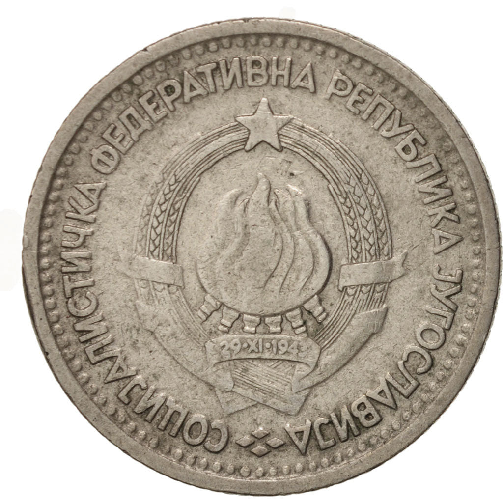 Moneta, Iugoslavia, Dinar, 1965, BB, Rame-nichel, KM:47