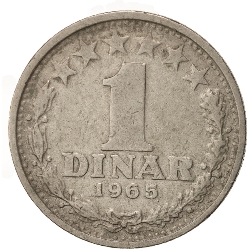 Moneta, Iugoslavia, Dinar, 1965, BB, Rame-nichel, KM:47