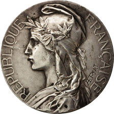 France, Medal, République Française, Rivet, EF(40-45), Silvered bronze