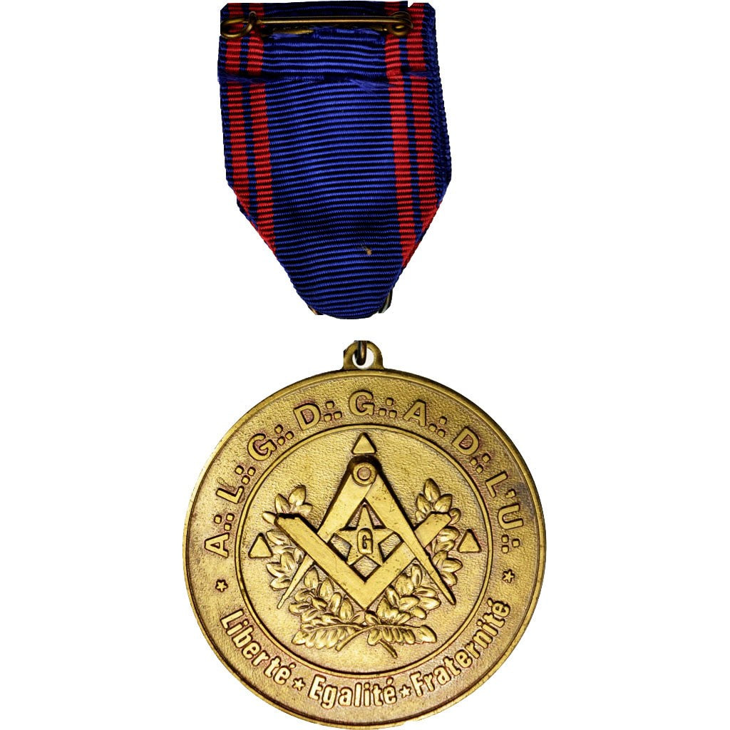 Francia, Grande Loge de France, Medal, 1978, Very Good Quality, Bronzo, 50