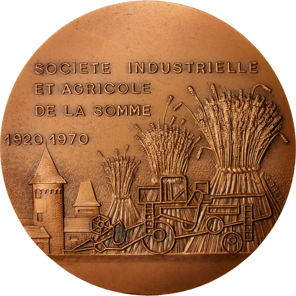 France, Medal, Société Industrielle et Agricole de la Somme, Business &