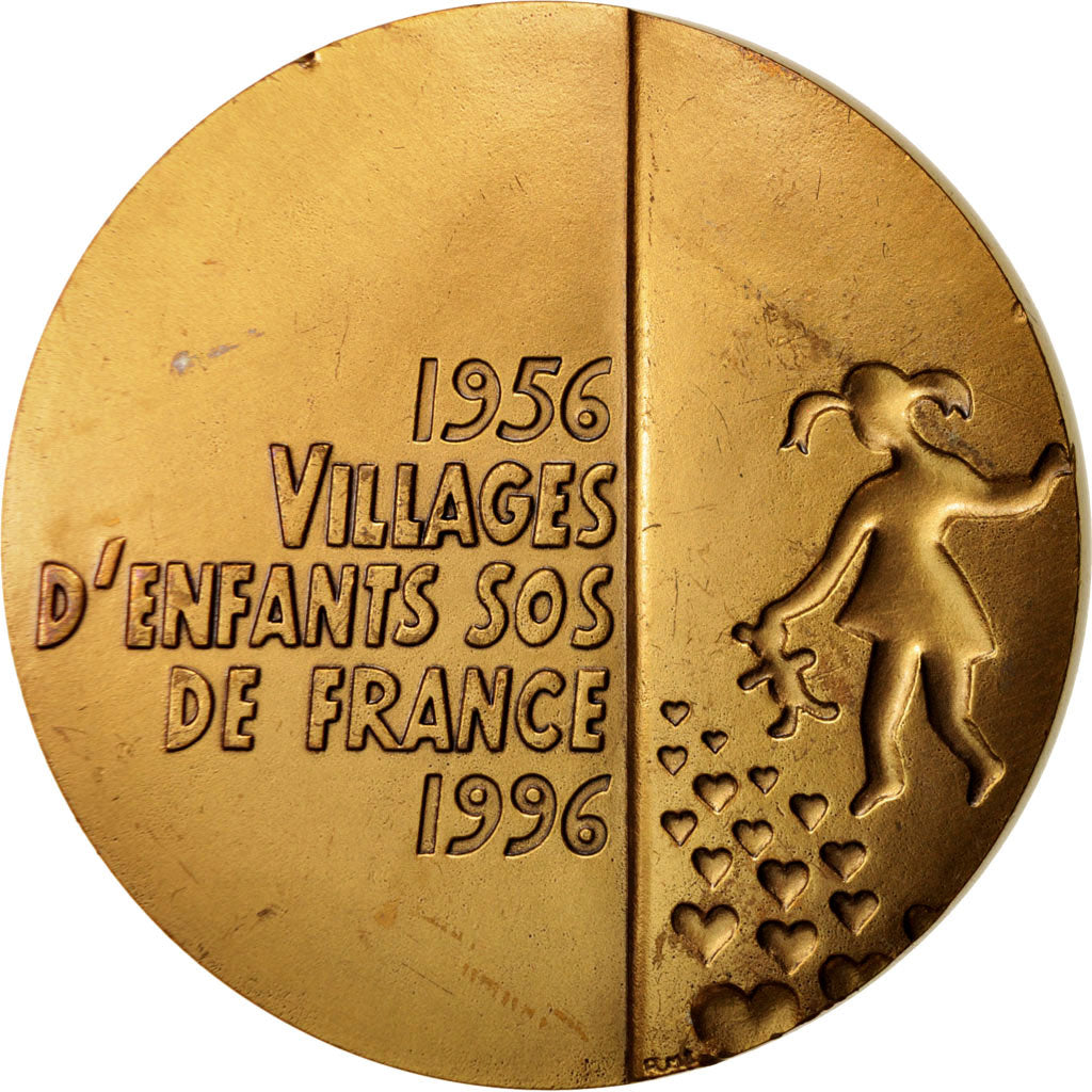 France, Medal, VIllages d'enfants SOS de France, Politics, Society, War, 1996