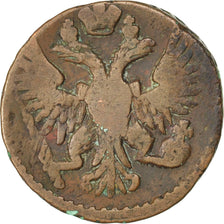 RUSSIA, Denga, 1/2 Kopek, 1750, KM #188, VF(30-35), Copper, 7.86