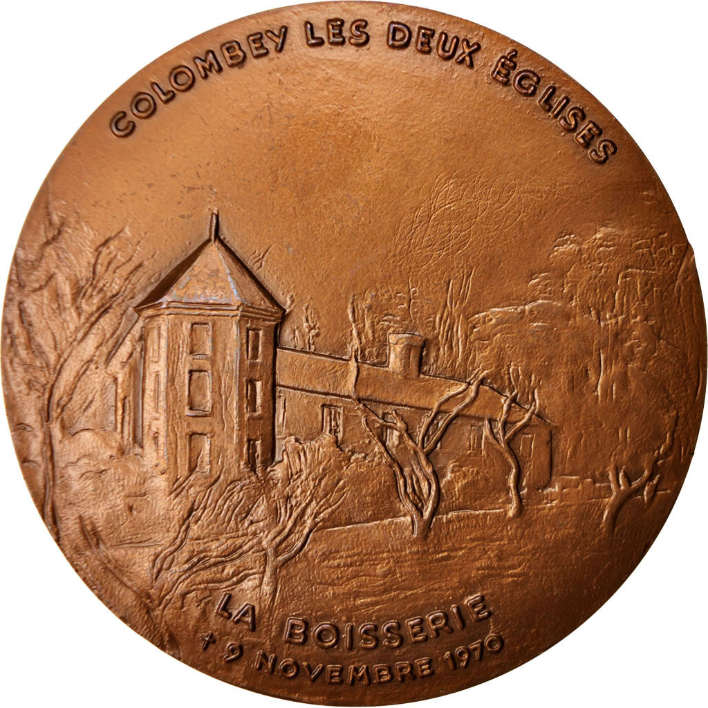 Francia, Medal, Charles De Gaulle, Colombey les Deux Églises, History, 1983