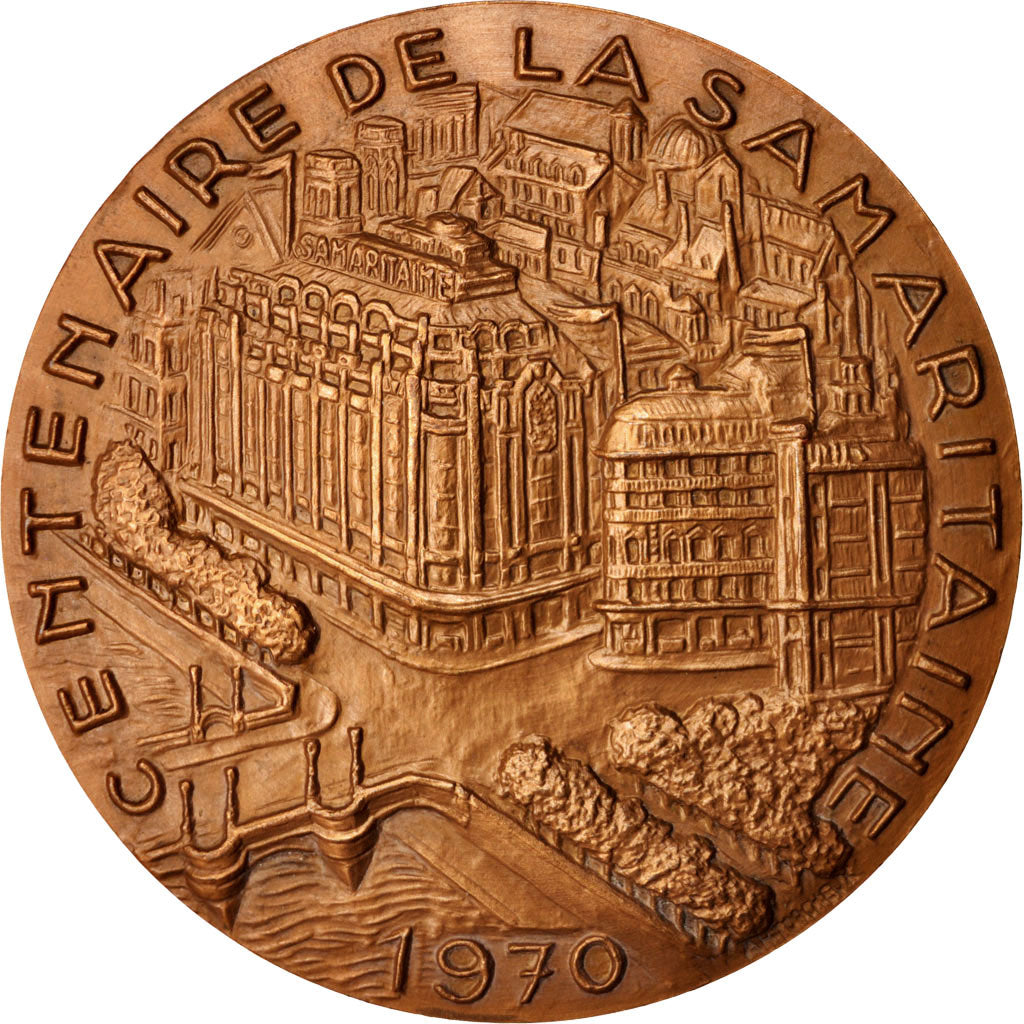 France, Medal, Centenaire de la Samaritaine, Business & industry, 1971