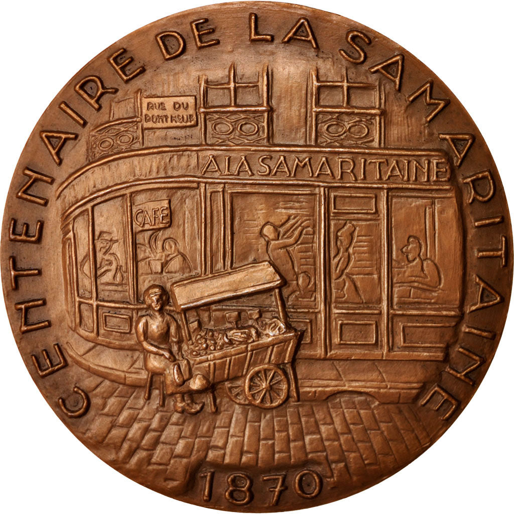 France, Medal, Centenaire de la Samaritaine, Business & industry, 1971