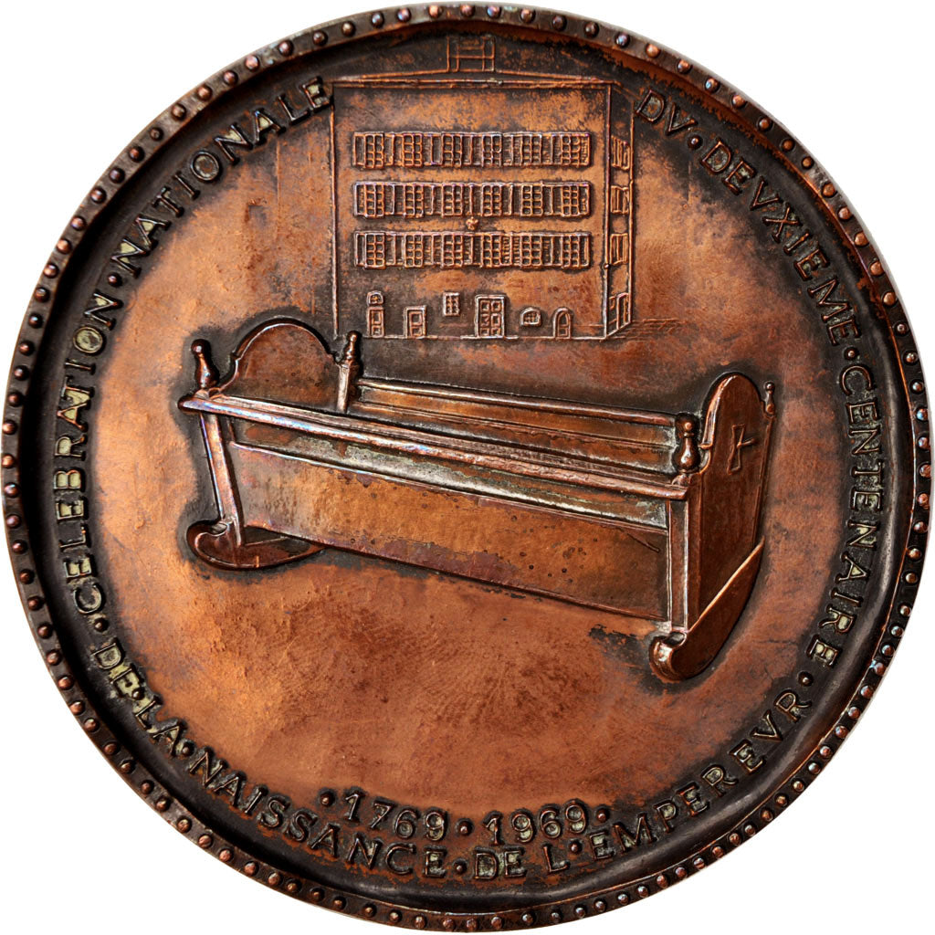 France, Medal, Deuxième centenaire de la Naissance de Napoléon I, French Fifth