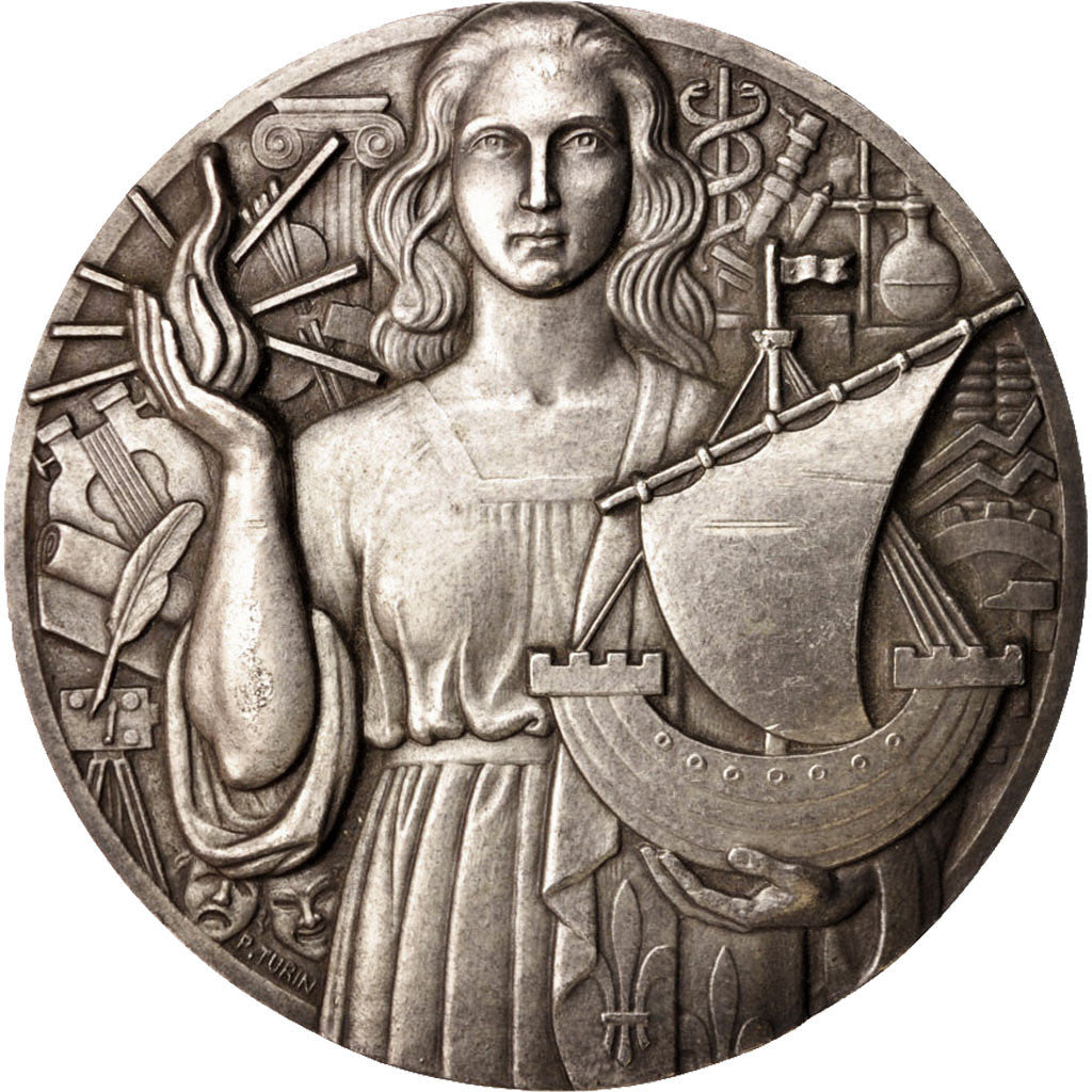 France, Medal, Chambre des Métiers de Paris, Business & industry, 1980, Turin