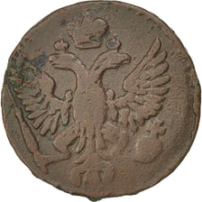 Coin, Russia, Denga, 1/2 Kopek, 1753, VF(30-35), Copper, KM:188