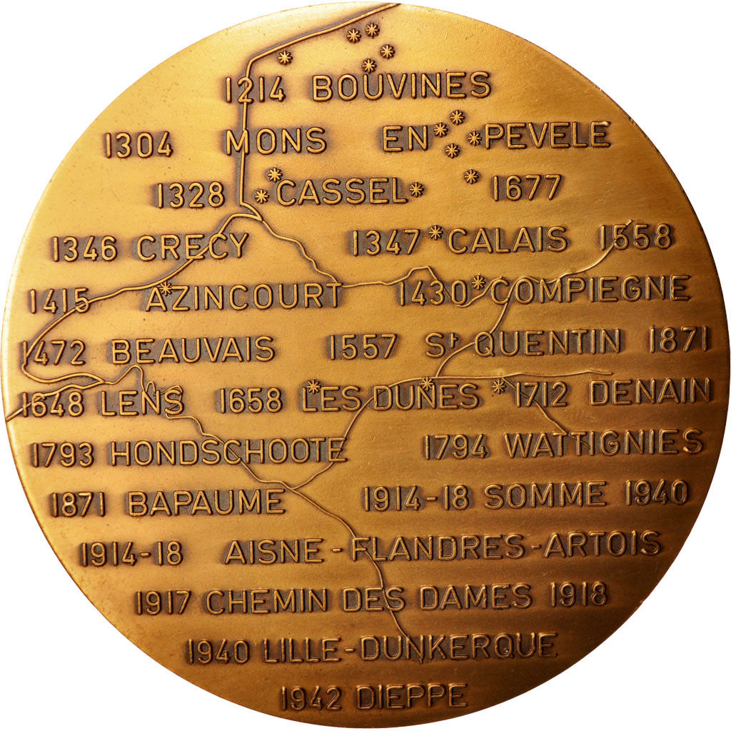 France, Medal, 2eme Région Militaire, Politics, Society, War, AU(55-58), Bronze