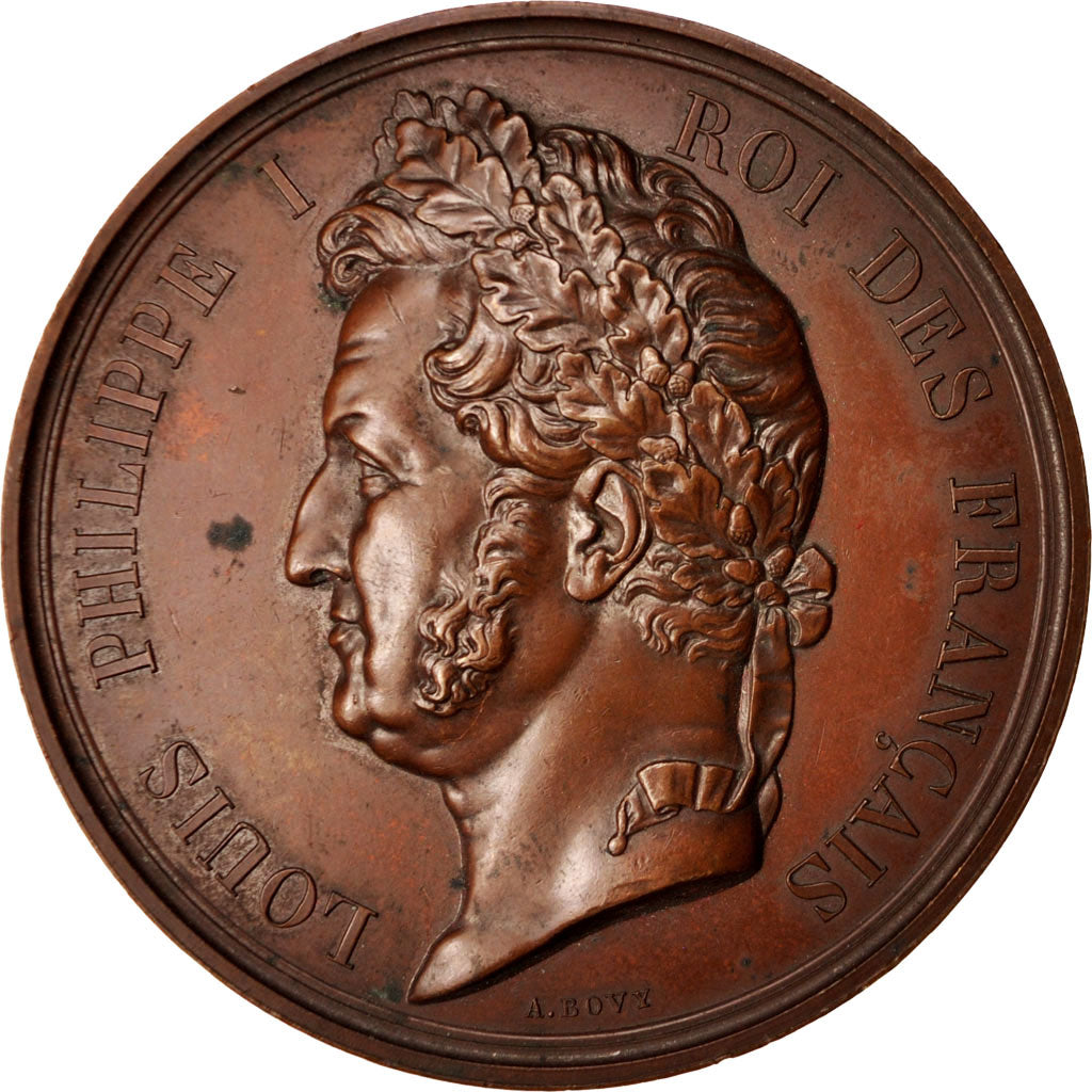 France, Medal, Louis Philippe, Construction des bâtiments de l'École Normale