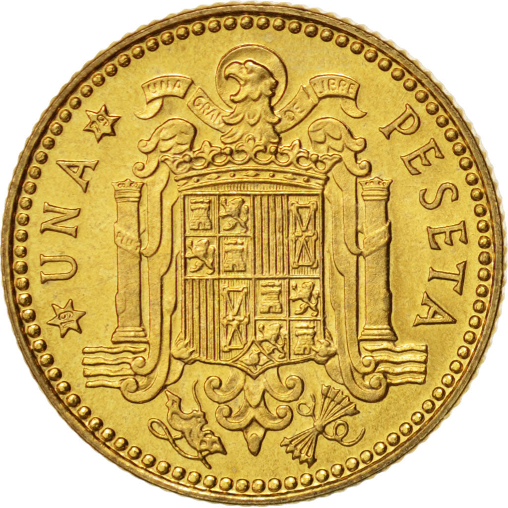 Coin, Spain, Francisco Franco, caudillo, Peseta, 1975, MS(65-70)