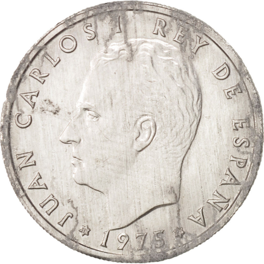 Spain, Francisco Franco, caudillo, 50 Centimos, 1975, MS(60-62), Aluminum