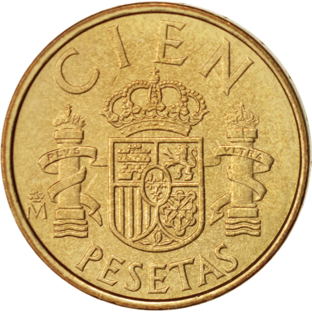 Spain, Juan Carlos I, 100 Pesetas, 1983, Madrid, MS(65-70), Aluminum-Bronze