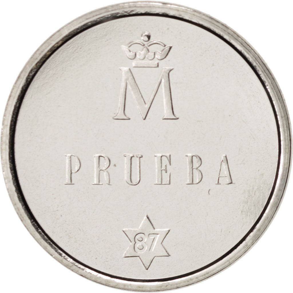 Spain, Juan Carlos I, 500 Pesetas, 1987, MS(65-70), Stainless Steel, KM:TS4
