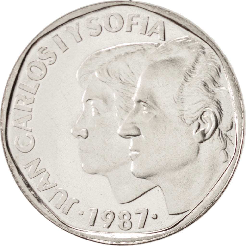 Spagna, 500 Pesetas, 1987, FDC, Acciaio inossidabile, KM:TS2