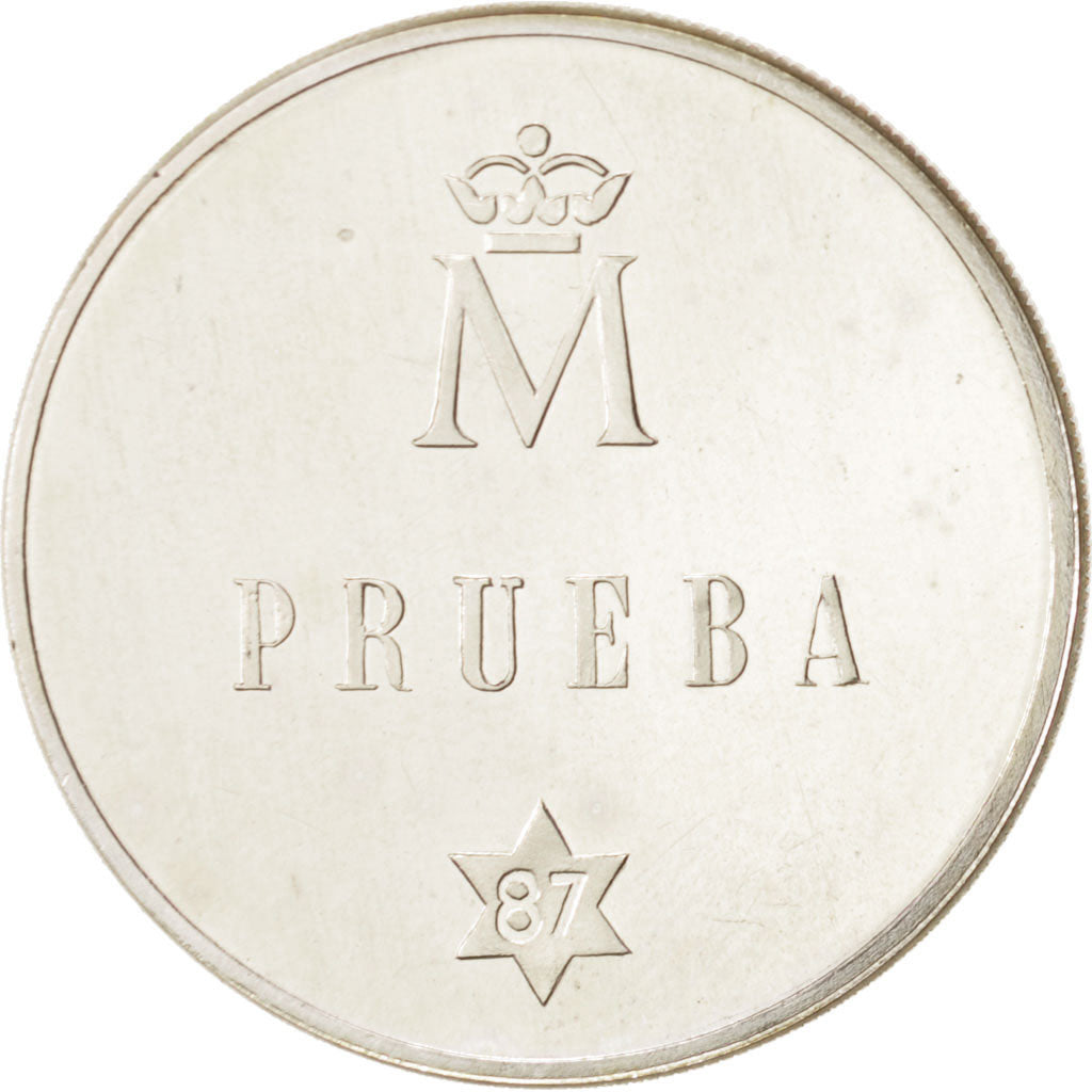 España, Juan Carlos I, 500 Pesetas, 1987, FDC, Plata, KM:TS3