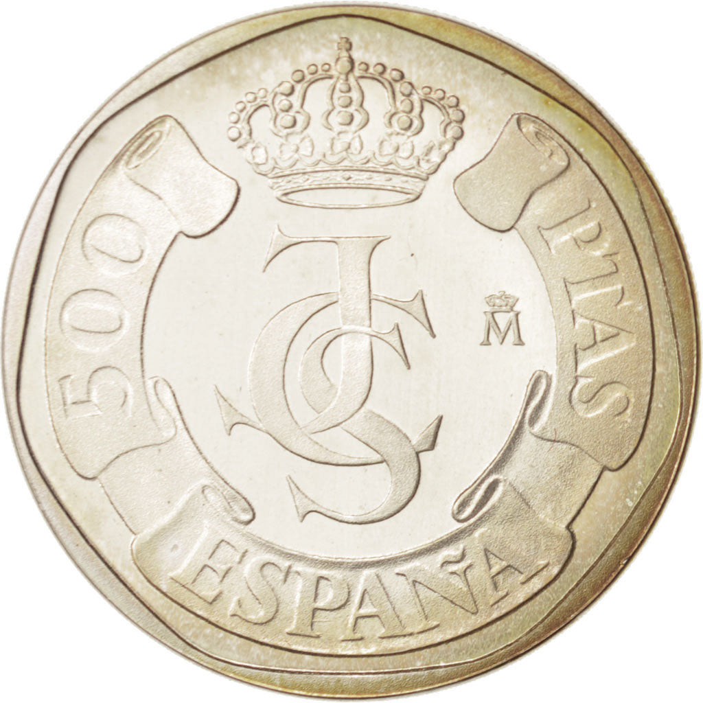 España, Juan Carlos I, 500 Pesetas, 1987, FDC, Plata, KM:TS3