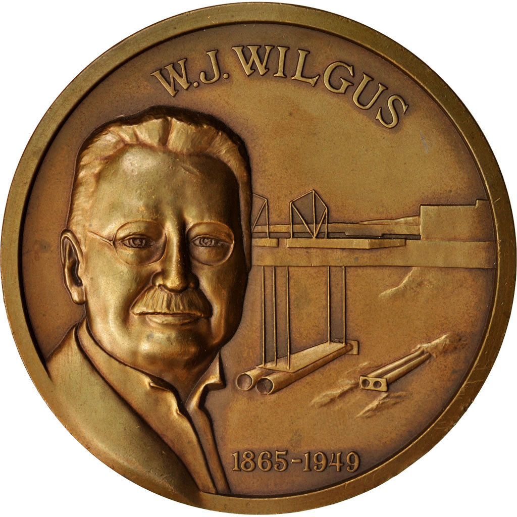 Verenigde Staten, Medal, W.J. Wilgus 1865-1949, Railway, 1980, PR, Bronze
