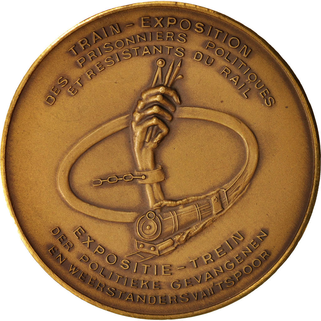 Belgium, Medal, Train-exposition des prisonniers politiques et résistants du