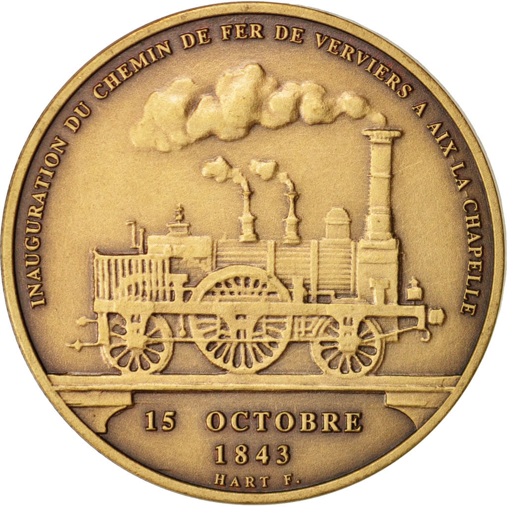 Belgique, Medal, Alliance Européenne Numismatique, Railway, 2004, SUP, Bronze