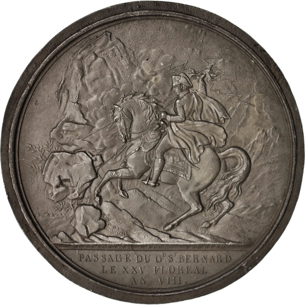 France, Medal, Passage du Saint-Bernard, First French Empire, History, 1800