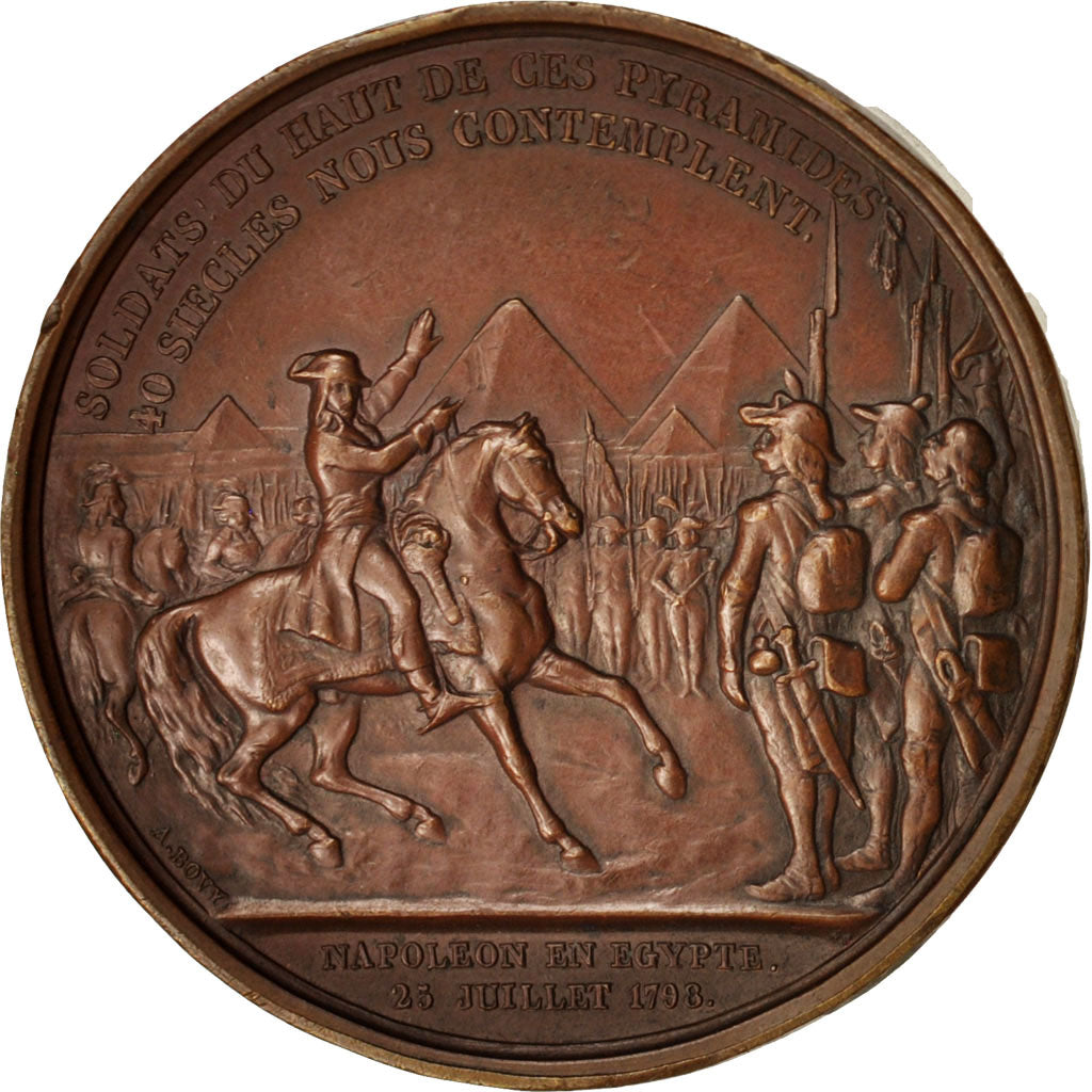 France, Medal, Campagne d'Égypte, History, 1798, Bovy, TTB+, Cuivre