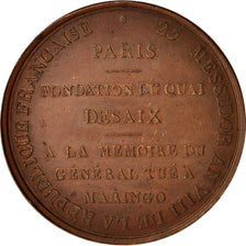Frankrijk, Medal, Consulat, fondation du quai Desaix à Paris, History, 1800