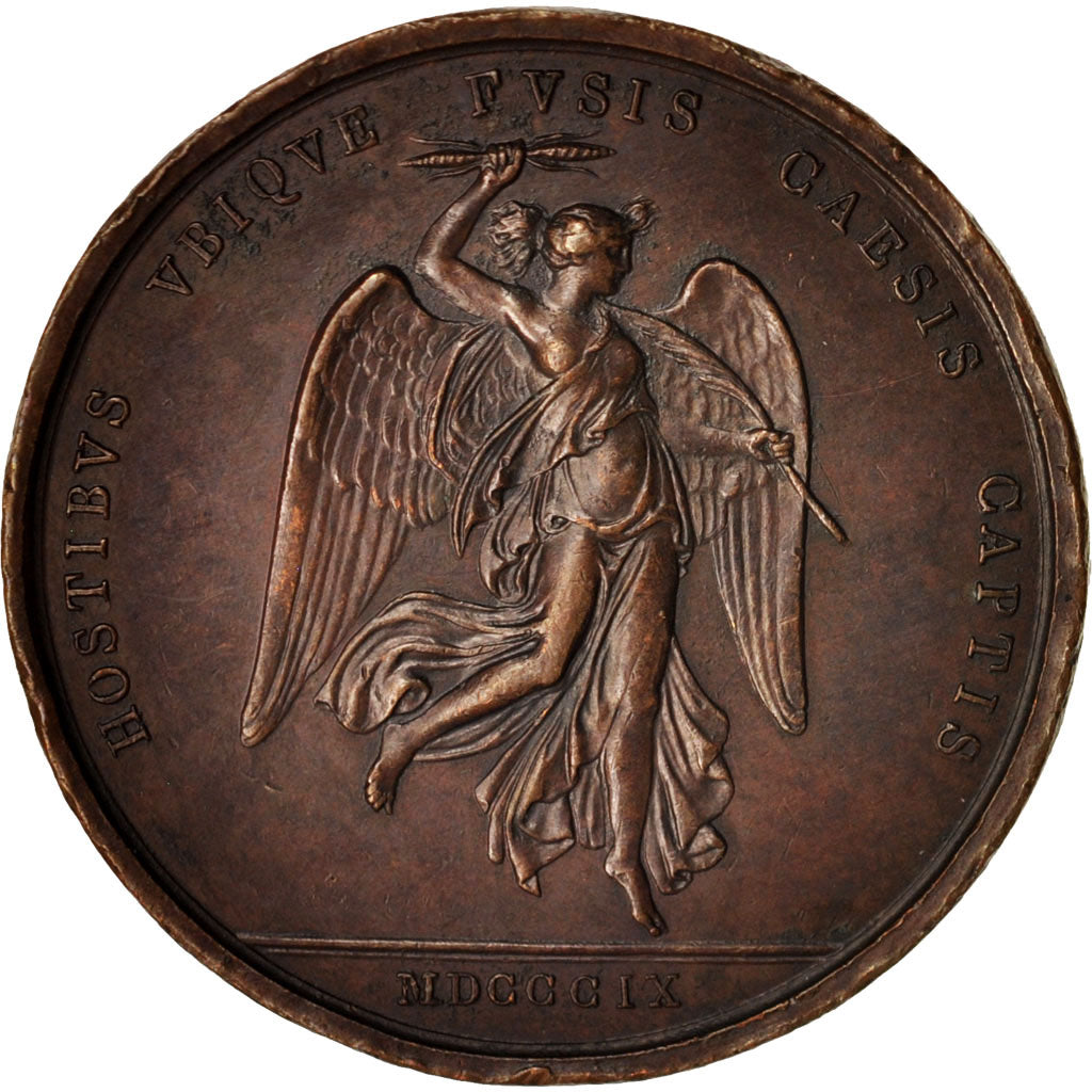 Francia, Medal, Bataille de Wagram, First French Empire, History, 1809, BB