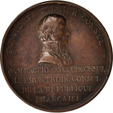 Frankrijk, Medal, Consulat, pose de la première pierre de la colonne de la