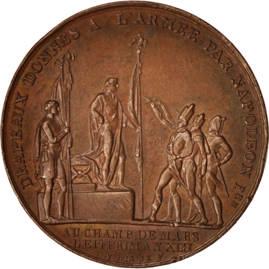 France, Medal, Napoléon Ier, Champs de Mars, History, TB, Cuivre