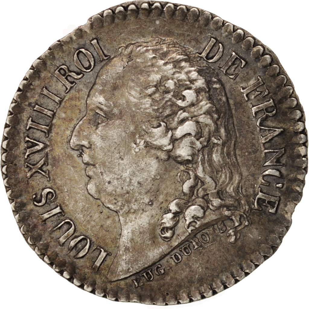 France, Medal, Avènement de Louis XVIII, History, 1815, AU(50-53), Silver