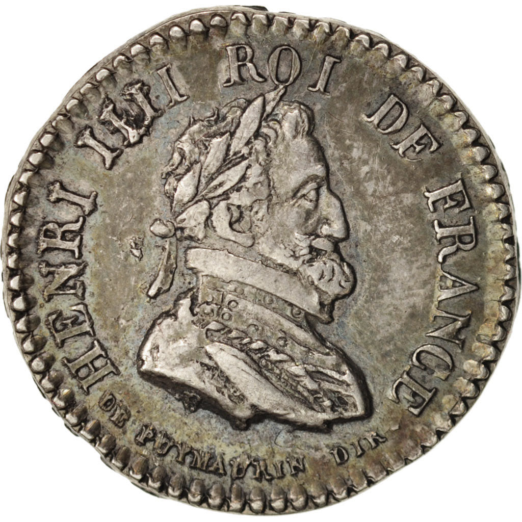 France, Medal, Avènement de Louis XVIII, History, 1815, AU(50-53), Silver