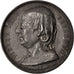 Francia, Medal, Pierre Jean Béranger, Arts & Culture, 1858, MB, Stagno