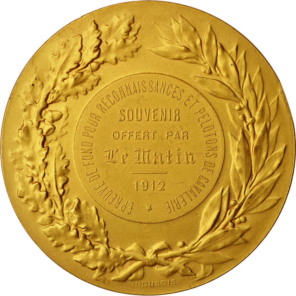 France, Medal, Le Matin, Pelotons de cavalerie, Sports & leisure, 1912