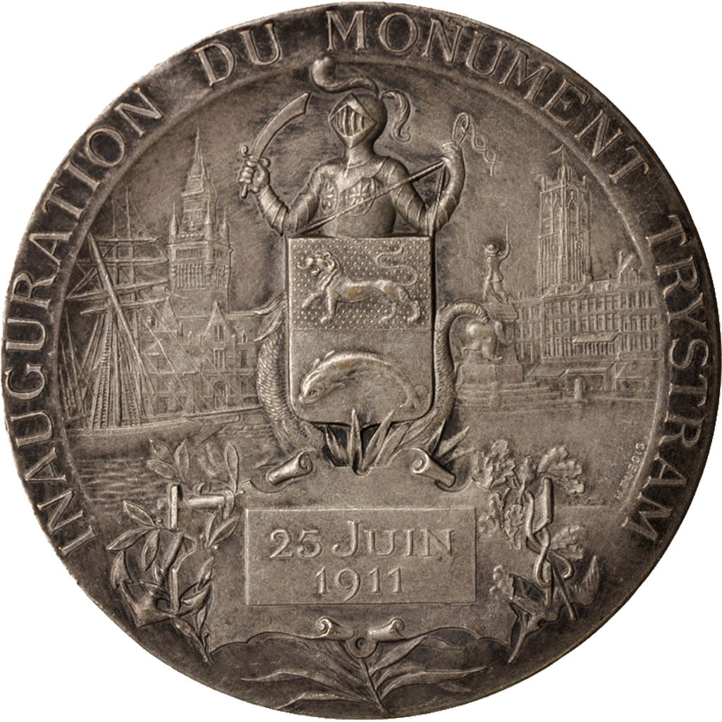 France, Medal, Jean-Baptiste Trystram, Politics, Society, War, 1906, Schmitt