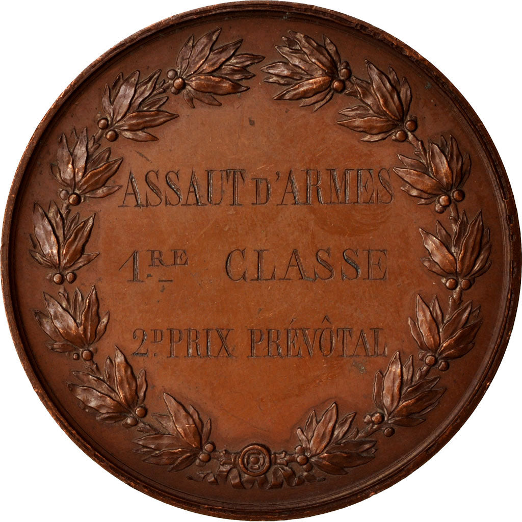 Francia, Medal, Escrime, Assaut d'armes, Sports & leisure, 1874, SPL-, Rame