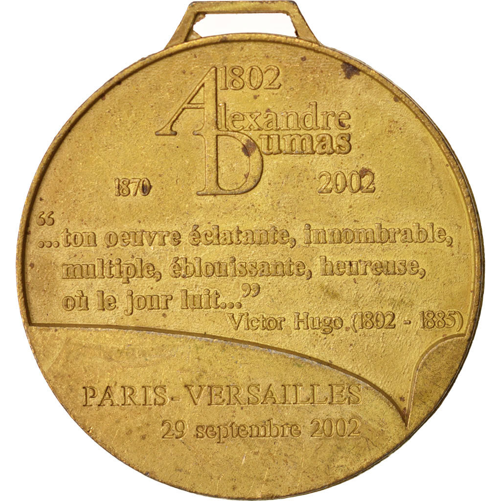 France, Medal, Alexandre Dumas, Les trois mousquetaires, Arts & Culture, 2002