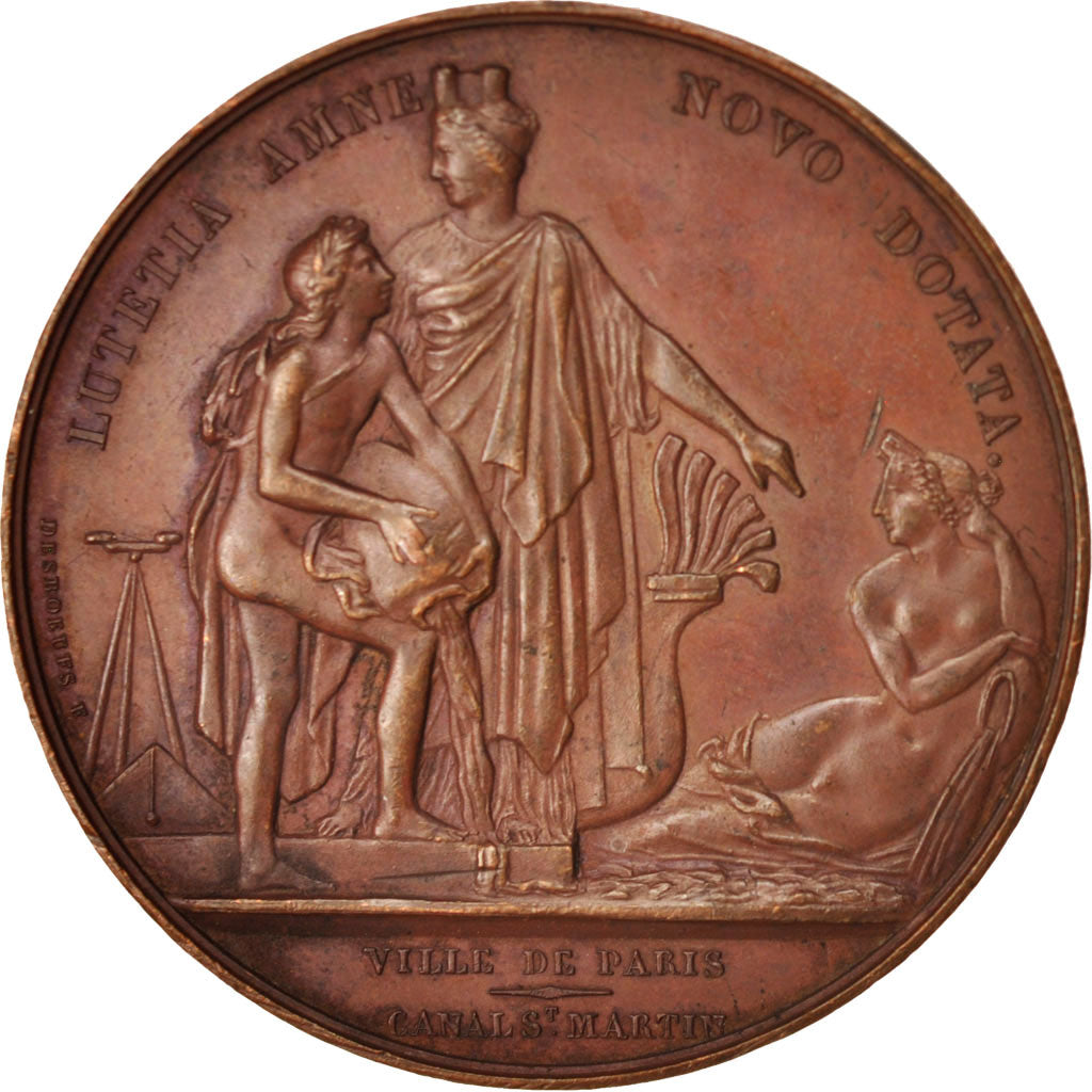 France, Medal, Louis XVIII, Canal St Martin, Louis XVIII, Politics, Society