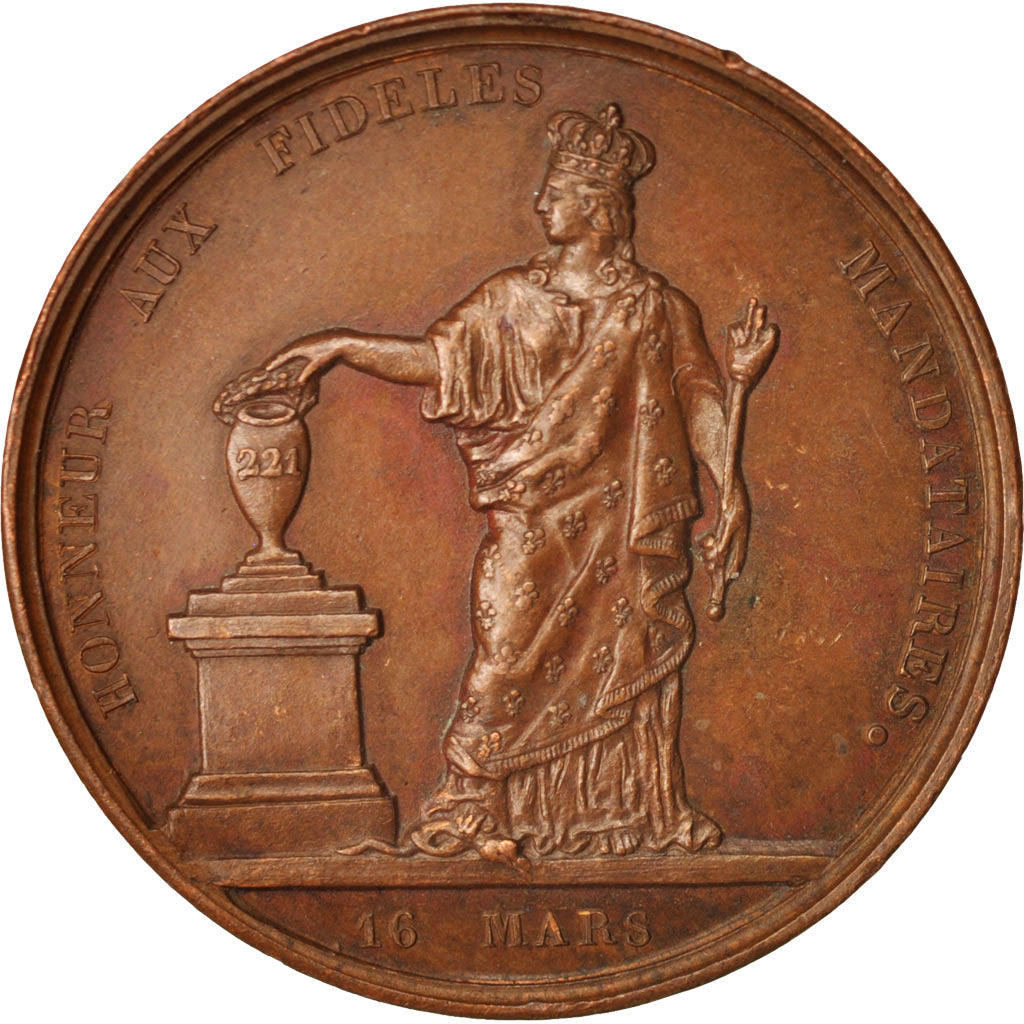 Francia, Medal, Aux électeurs constitutionnel, History, 1830, EBC, Bronce