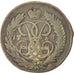 RUSSIA, 2 Kopeks, 1758, KM #7.2, EF(40-45), Copper, 22.57